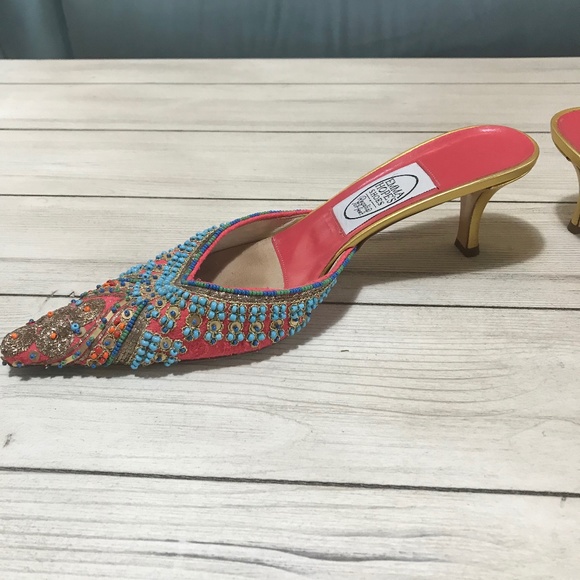 Emma Hope Beaded Mules Size 39 1/2 - Picture 5 of 11